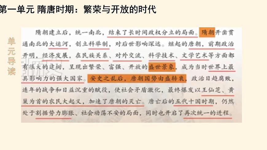 初中  历史  人教版（2024）  七年级下册（2024）第1课 隋朝统一与灭亡 课件第1页