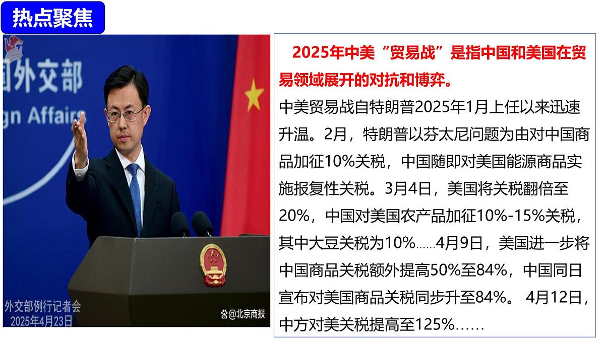 热点专题04+经济全球化下的挑战：中美贸易战（课件）-【史料学与考】2025年中考历史临考提分第3页