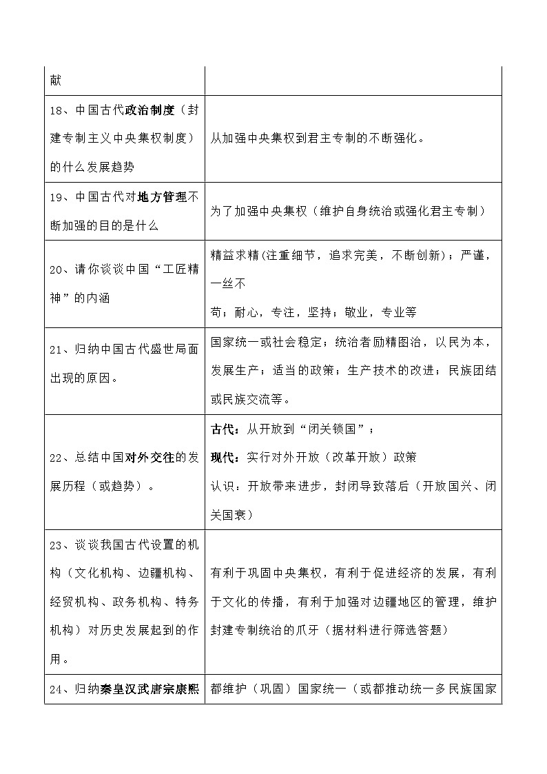 2025年统编版中考历史三轮冲刺：常考材料题开放题答题模板汇编 学案第3页