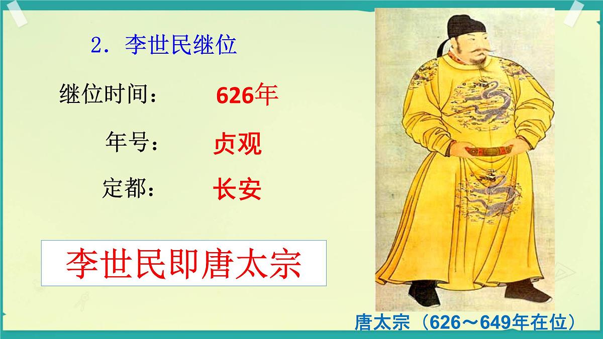 初中 历史 人教版（2024） 七年级下册（2024）第2课 唐朝建立与“贞观之治” 课件第6页