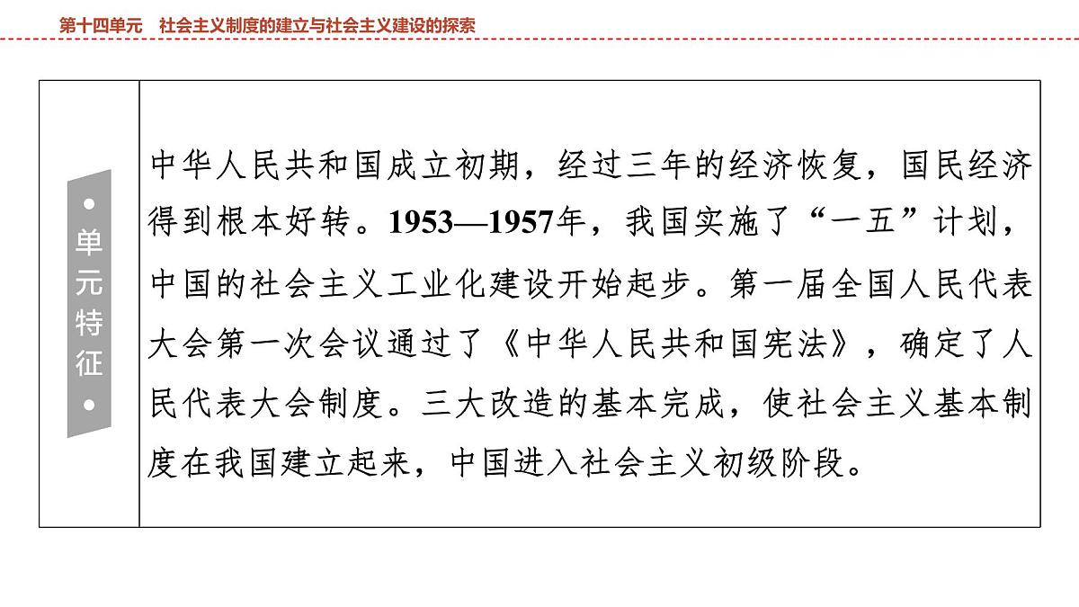 2025年春中考历史复习课件（泰安专用）16 第一编 第十四单元 社会主义制度的建立与社会主义建设的探索第4页