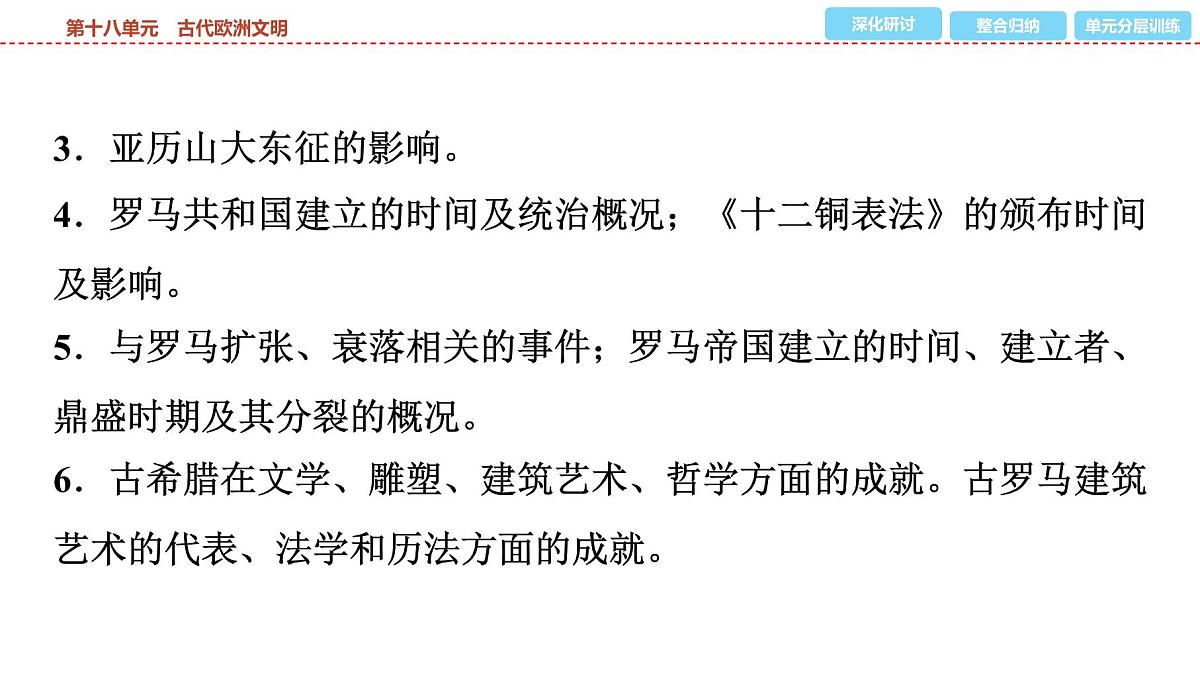 2025年春中考历史复习课件（泰安专用）21 第一编 第十八单元 古代欧洲文明第6页