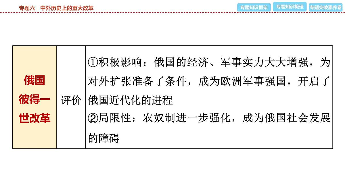 2025年春中考历史复习课件（泰安专用）35 第二编 专题六 中外历史上的重大改革第7页