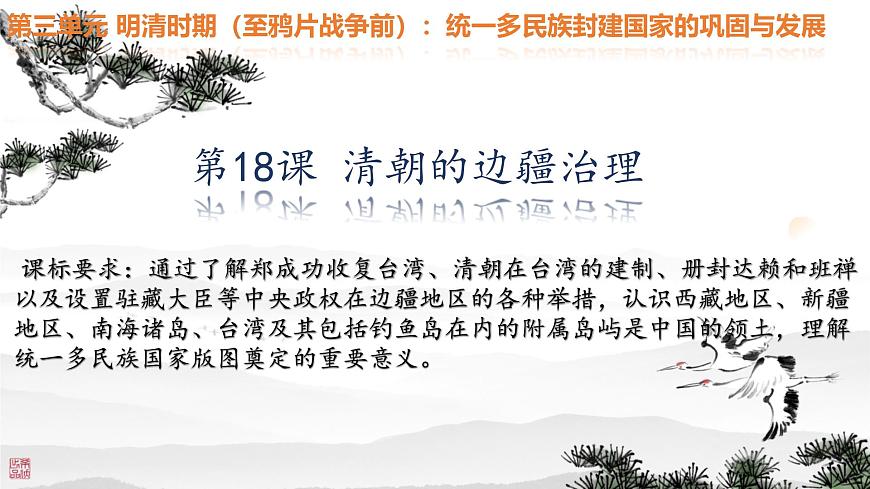 初中  历史  人教版（2024）  七年级下册（2024）第18课 清朝的边疆治理 课件第2页