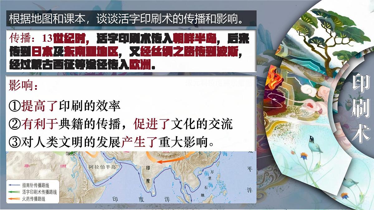 统编版七年级历史下册第14课《辽宋夏金元时期的科技与文化》课件第5页