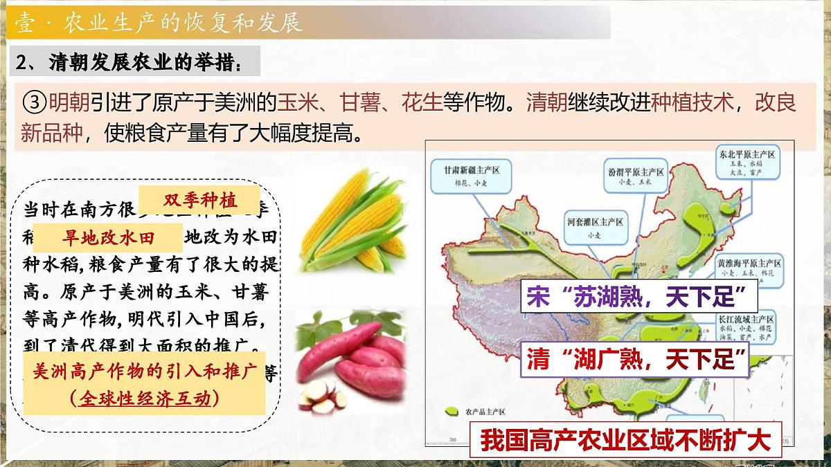 新人教版初中历史七年级下册 第20课 明清时期社会经济的发展（课件）第8页