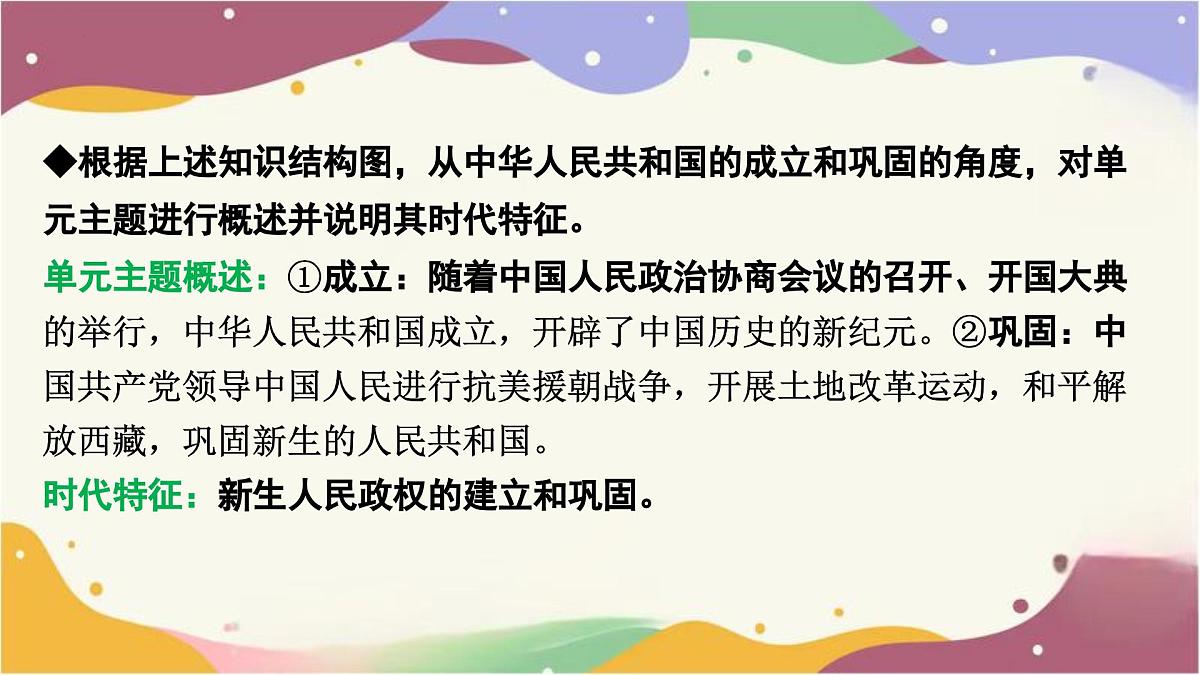 2025年贵州省中考历史一轮复习：第一单元　中华人民共和国的成立和巩固++课件第8页