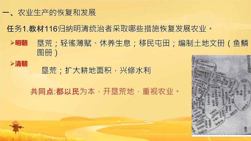 初中  历史  人教版（2024）  七年级下册（2024）第20课明清时期社会经济的发展 课件第3页