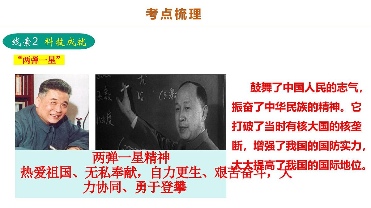 中考历史二轮复习专题10 万象更新：新中国国防、科技、文化与生活的蝶变 课件第7页