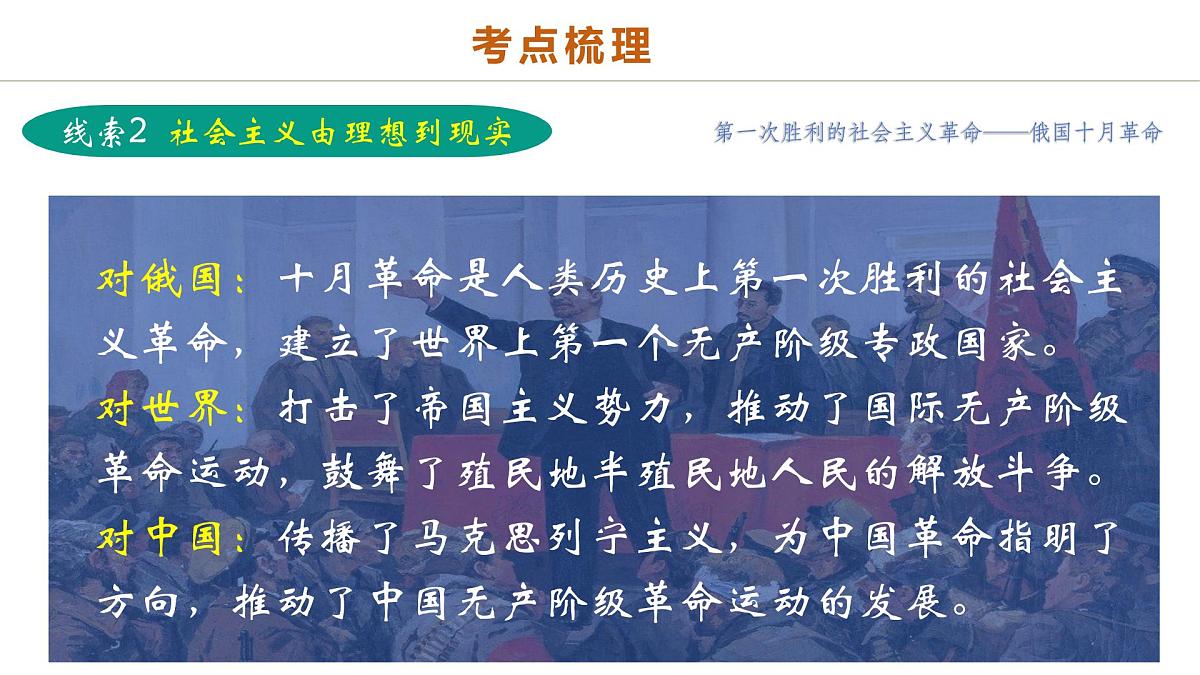 中考历史二轮复习专题14 逐光之路：社会主义的前进发展 课件第7页