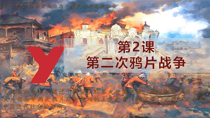 人教版（2024）历史八年级上册 第2课 第二次鸦片战争(课件）第1页