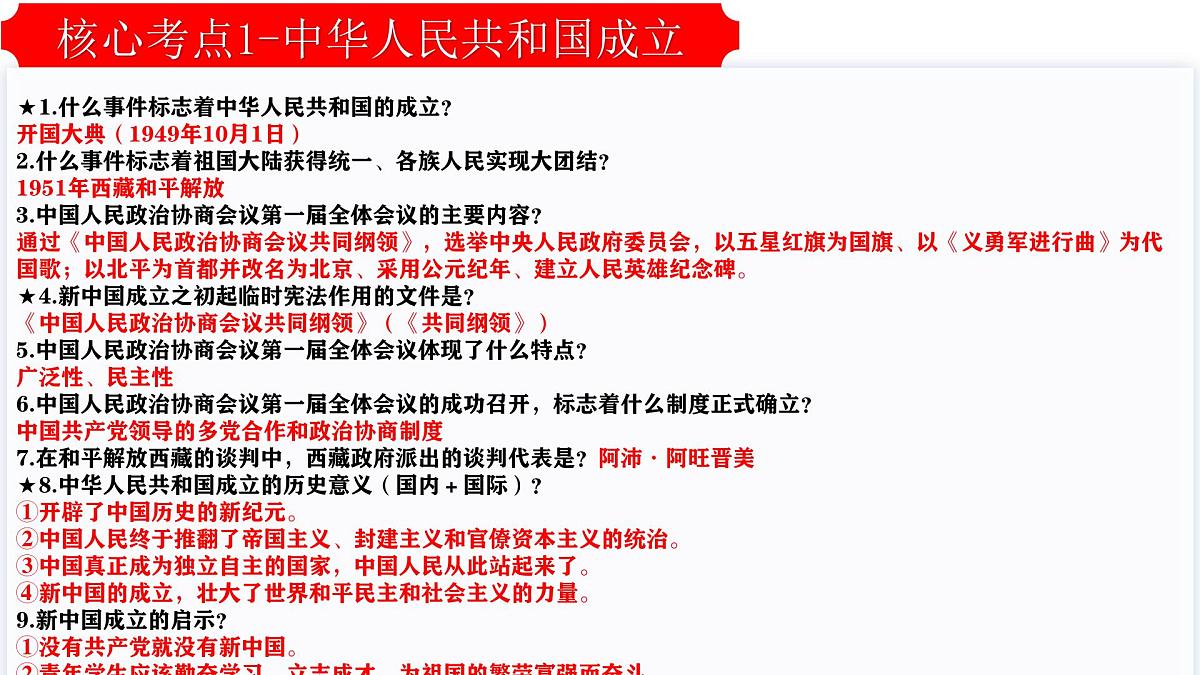 期末复习晨读晚诵一遍过【1_19课】2025学年八年级历史下学期期末考点大串讲（统编版）课件第2页