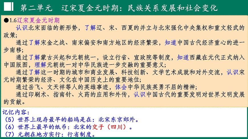 第二单元+辽宋夏金元时期：民族关系发展和社会变化 课件 2025学年统编版七年级历史下册第6页