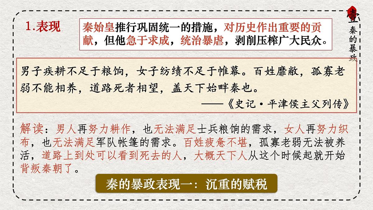 初中历史统编版（2024）七年级上册第10课 秦末农民大起义——课件第6页