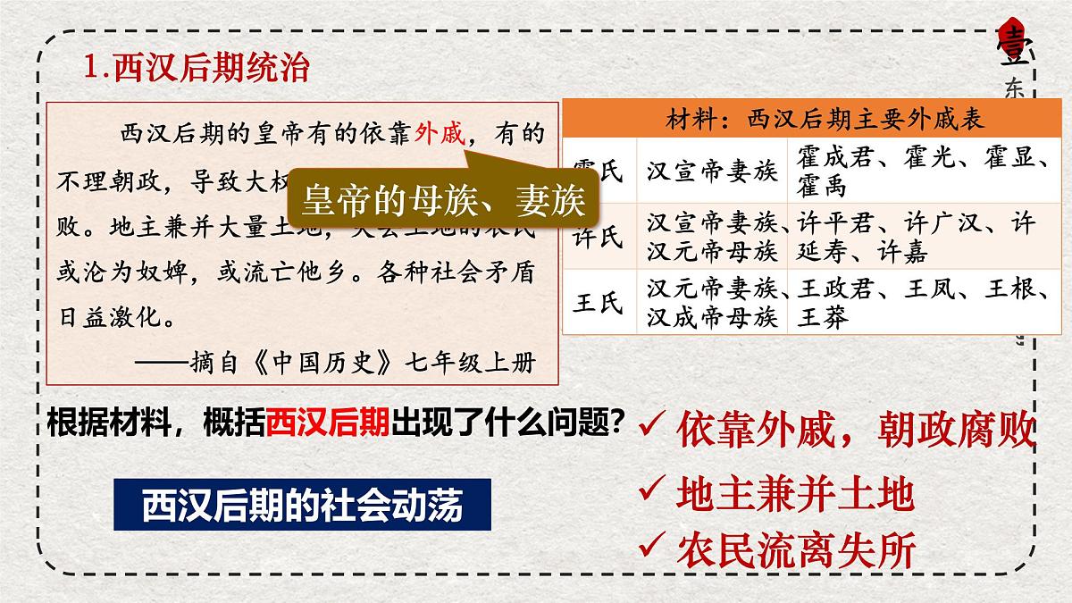 初中历史统编版（2024）七年级上册第13课 东汉的兴衰——课件第7页
