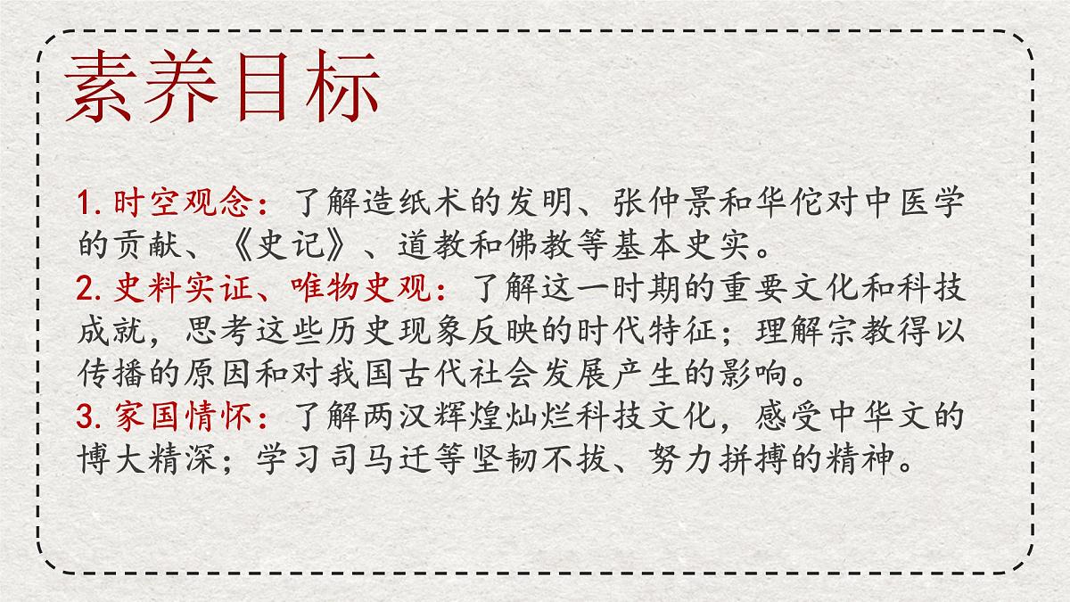 初中历史统编版（2024）七年级上册第15课 秦汉时期的科技与文化——课件第3页