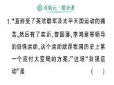 初中歷史新人教版八年級(jí)上冊(cè)第二單元第四課 洋務(wù)運(yùn)動(dòng)和邊疆危機(jī)作業(yè)課件（2025秋）