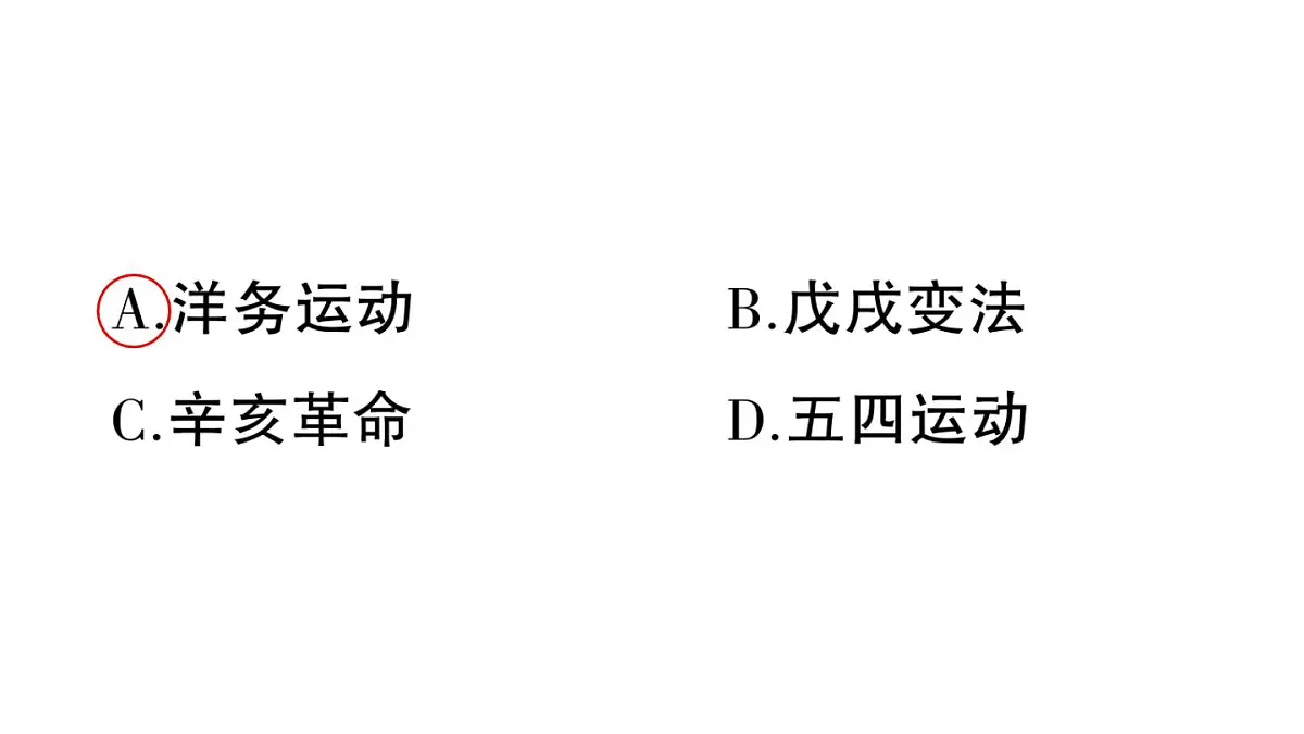 初中历史新人教版八年级上册第二单元第四课 洋务运动和边疆危机作业课件（2025秋）第3页