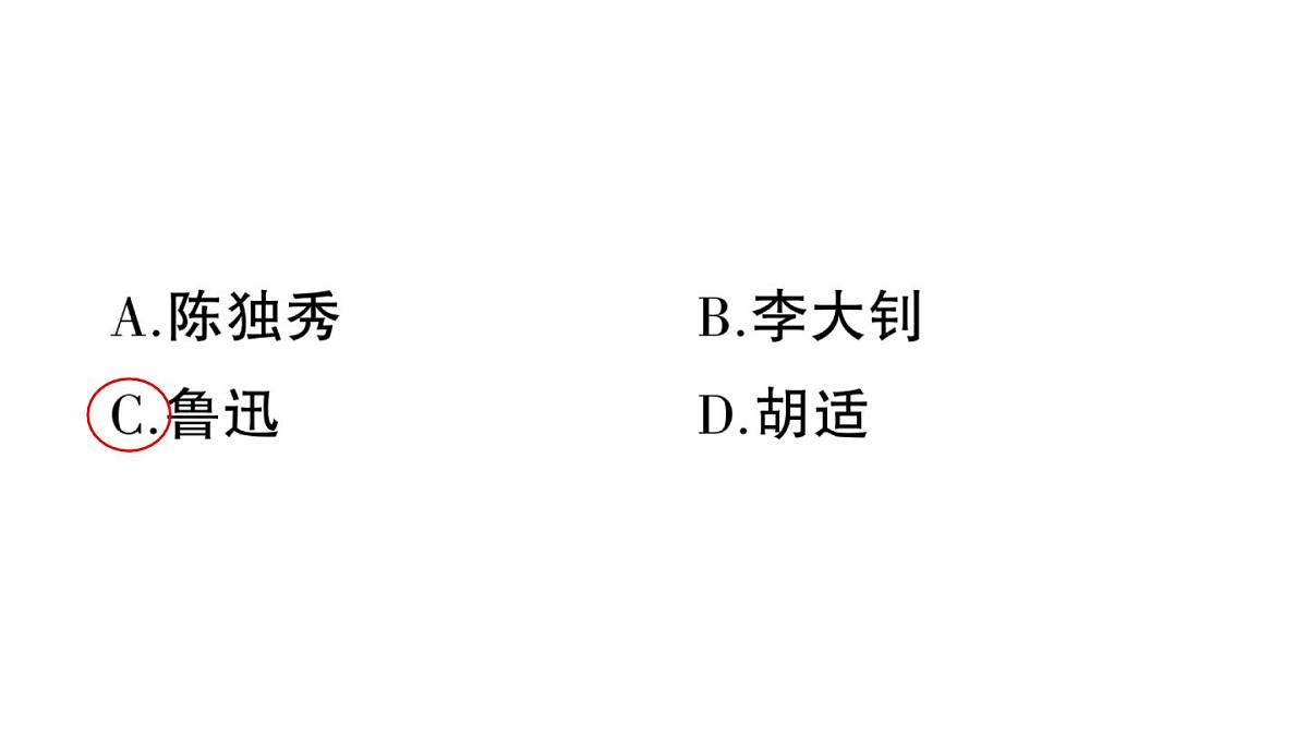初中历史新人教版八年级上册第四单元第十一课 五四运动作业课件（2025秋）第8页