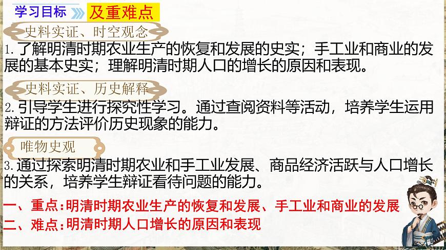 3.20 明清时期社会经济的发展 课件 2024-2025学年统编版七年级历史下册第1页
