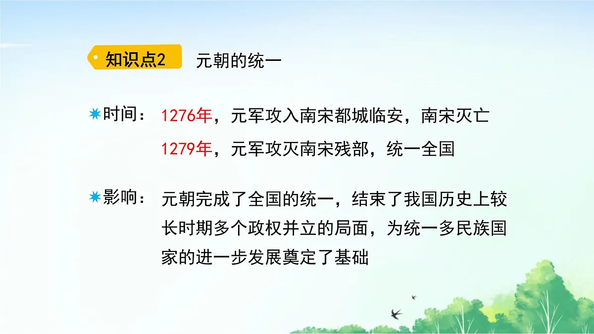 2025统编历史七年级下册第11课 元朝的统一课件第7页