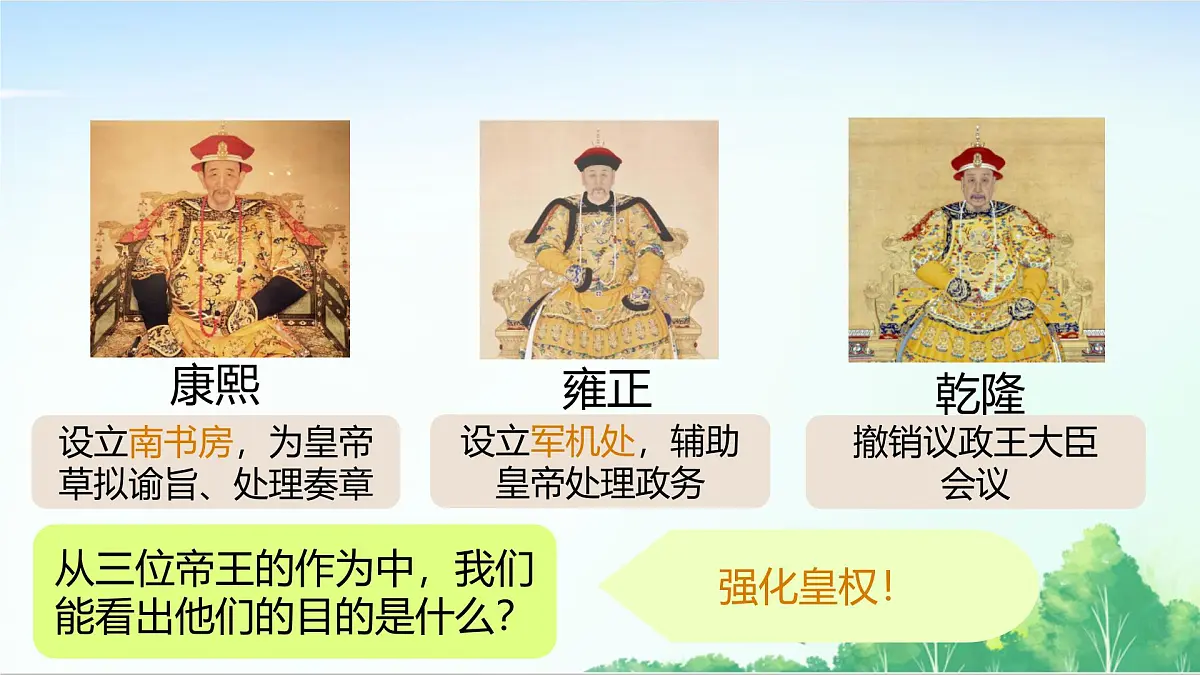 2025统编历史七年级下册第19课 清朝君主专制的强化课件第4页