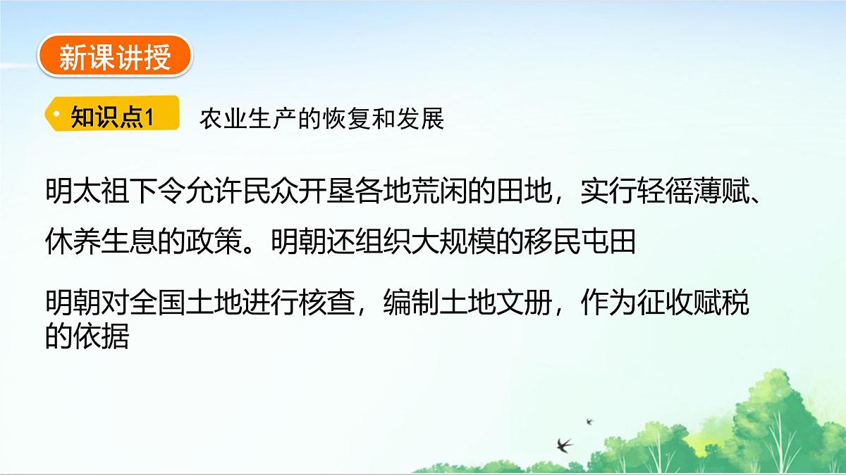 2025统编历史七年级下册第20课 明清时期社会经济的发展课件第3页