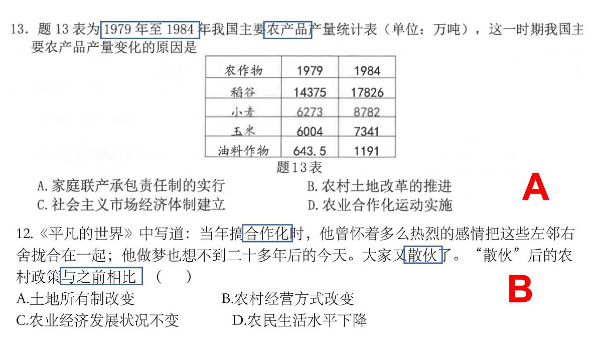 统编版八年级下学期历史期末专题复习课件第5页