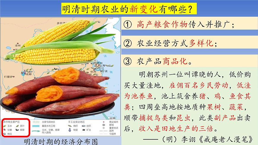人教版（2024）·初中历史·七年级下册·第20课 明清时期社会经济的发展（课件，内含视频）第6页