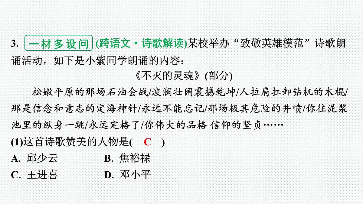 8下历史期末专题复习03 时代先驱助力社会主义现代化的实现第8页