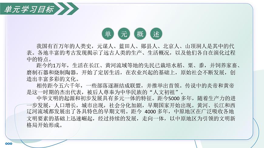 第一单元 史前时期（任务型复习课件）-2025-2026学年七年级历史中国历史第一册（统编版2024）第3页