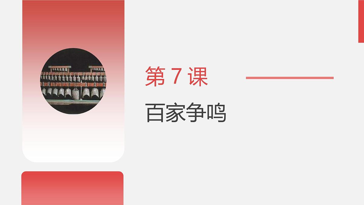 人教版七年级上册历史第7课 百家争鸣课件第3页