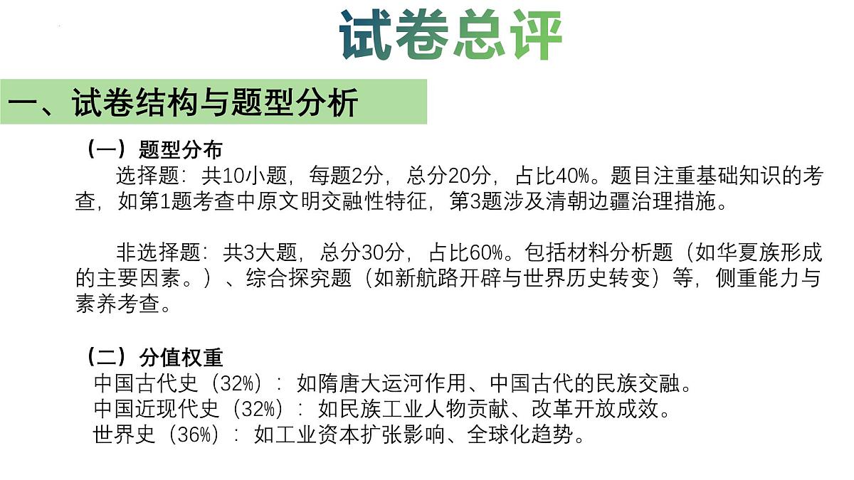 2025年中考历史真题完全解读（内蒙古卷）课件PPT第4页