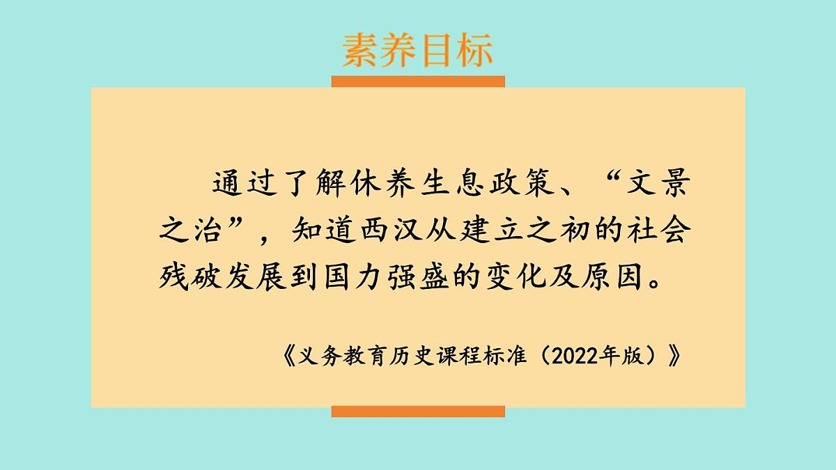 2025年秋统编版七年级历史上册 第11课 西汉建立和“文景之治”（课件）第1页