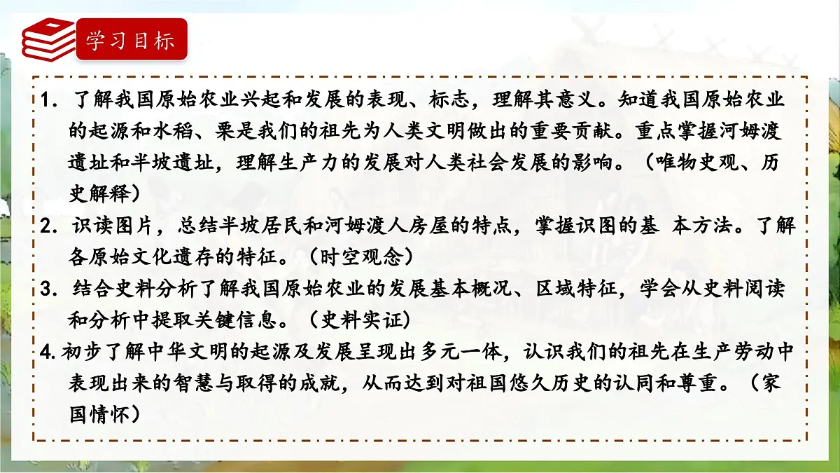 统编版初中历史七年级上册第2课 原始农业与史前社会 课件第4页