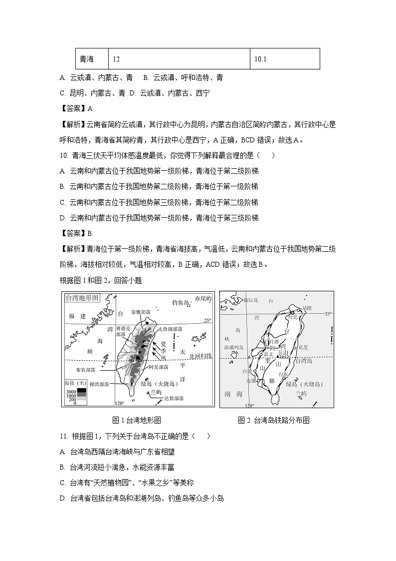 【历史与社会】浙江省温州市龙湾区龙湾六校联考2024-2025学年八年级上学期11月期中试题（解析版）第3页