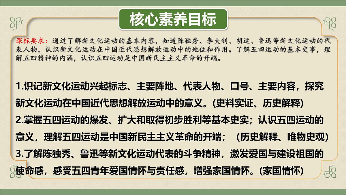 统编版八年级历史上册第11课 五四运动 课件第3页