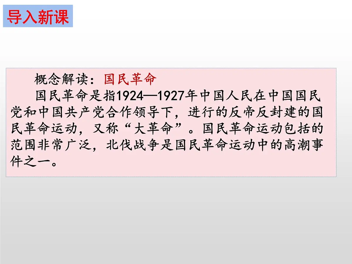 统编版八年级历史上册第13课 国共合作与北伐战争课件第4页
