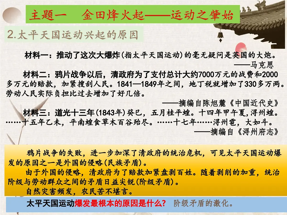 统编版八年级历史上册第3课 太平天国运动课件第5页