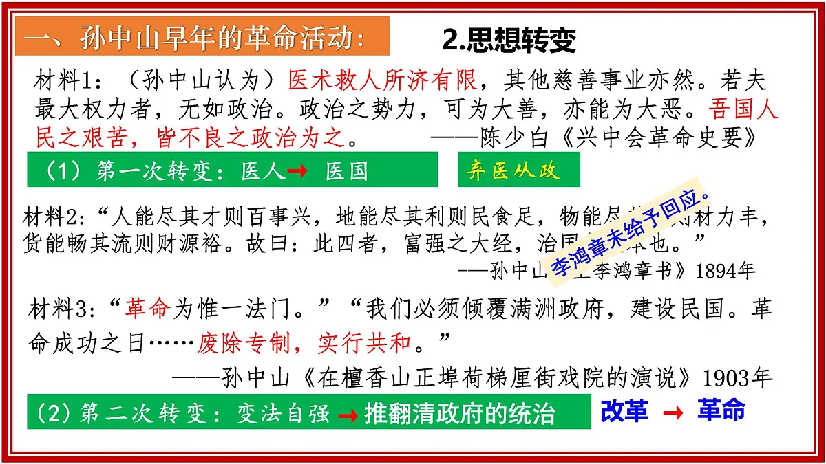 部编版八年级历史上册第8课 中国同盟会 课件第8页