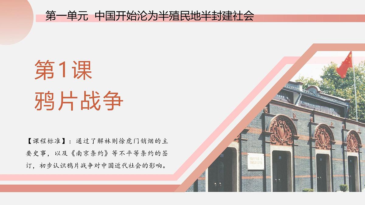 部编版八年级历史上册第1课 鸦片战争 课件第3页