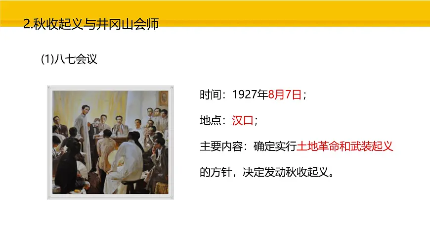 第14课 毛泽东开辟井冈山道路 课件 统编版历史八年级上册第7页