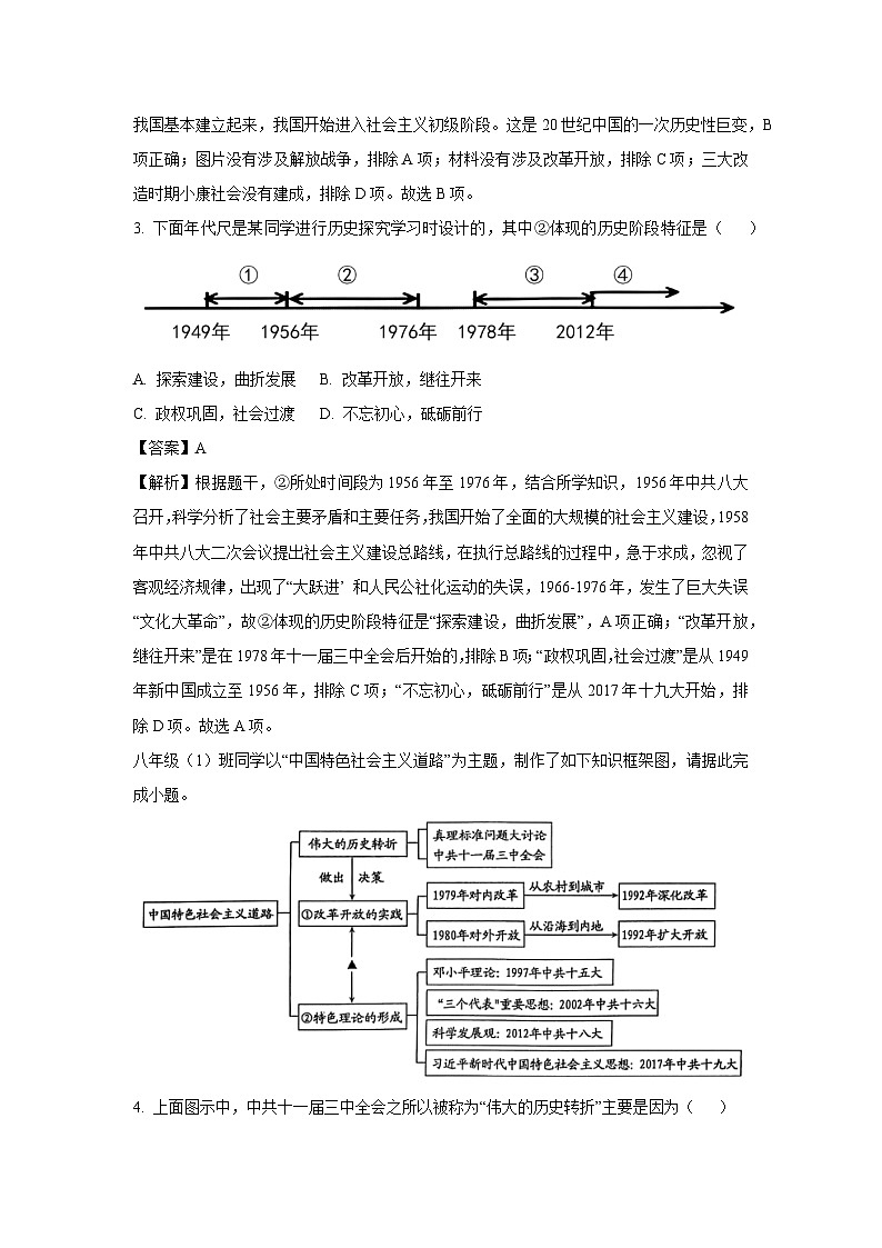 重庆市巴南区2024-2025学年八年级下学期期末历史试题（解析版）第2页