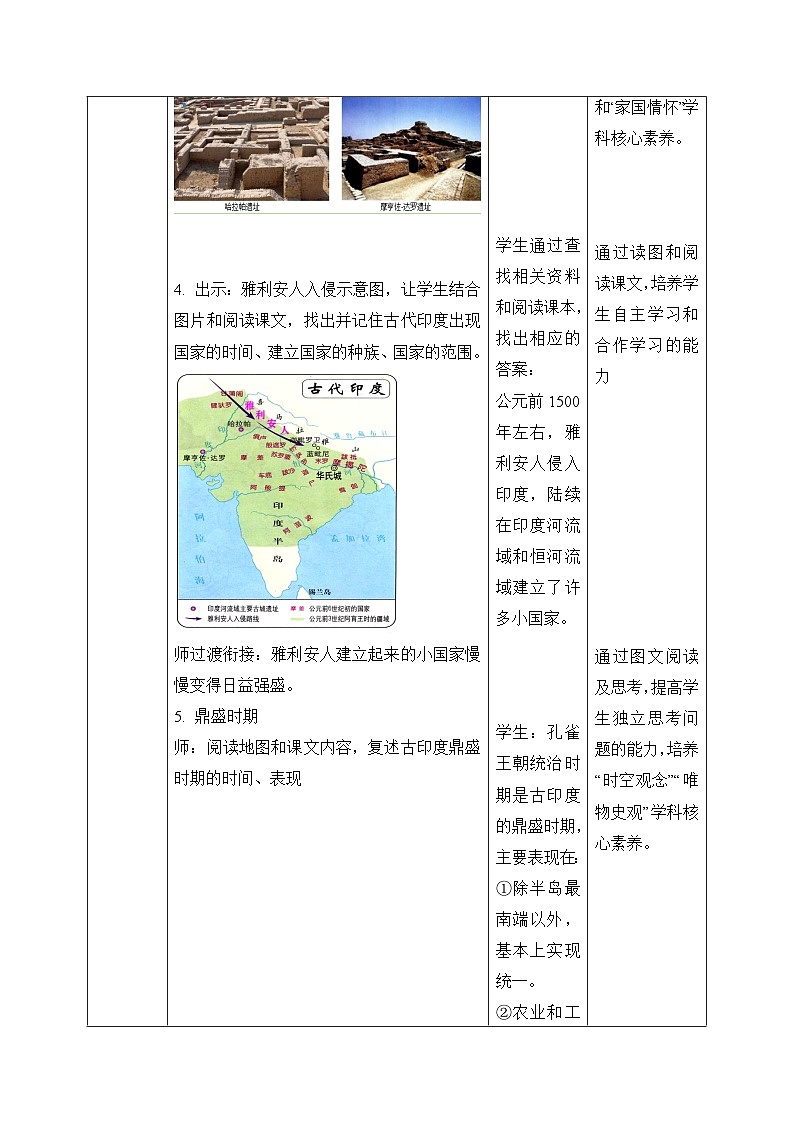 新人教版部编初中历史九上1-3《古代印度》- 教学设计第3页
