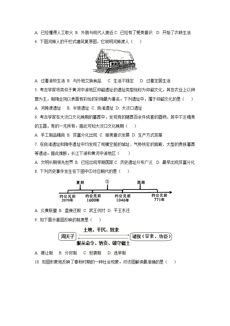 山东省济宁市部分学校2025-2026学年上学期10月份月考七年级历史试卷（学生版）第2页