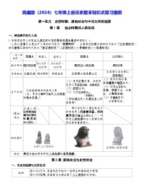 统编版（2024）七年级上册历史期末知识点复习提纲 讲义