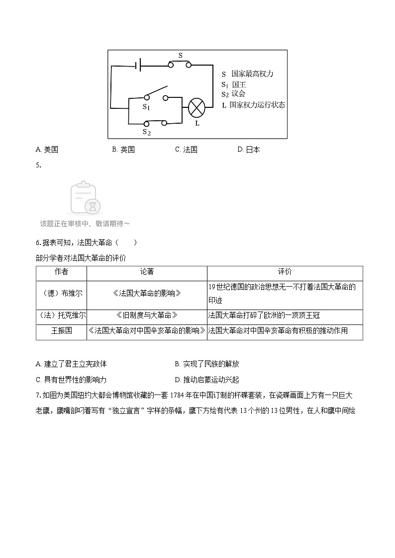 2025-2026学年山东省泰安市宁阳县八年级（上）期中历史试卷（五四学制）-自定义类型第2页
