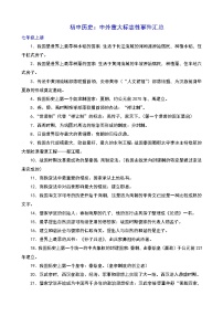 【备考2026中考历史】人教版初中历史知识点·中外重大标志性事件汇总