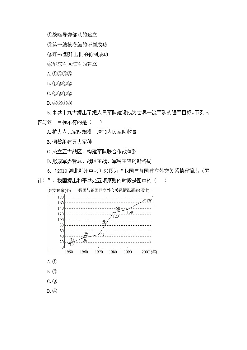 人教版部编初中历史八下第五单元检测卷（有答案）第2页