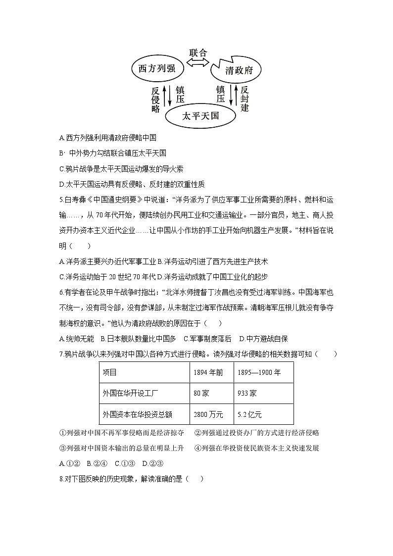 贵州省毕节市金沙县2024-2025学年八年级上学期期中教学质量监测历史试卷（学生版）第2页